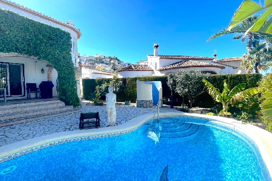 Villa in Pedreguer(Monte Solana) zu verkaufen, Zona de estar 87 m², Baujahr 1999, Zustand gepflegt, + Ofen, Klimaanlage, Terreno 426 m², 3 Schlafzimmer, 3 Badezimmer, Pool, ref.: AS-2425-22