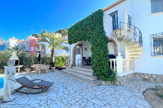 Villa in Pedreguer(Monte Solana) zu verkaufen, Zona de estar 87 m², Baujahr 1999, Zustand gepflegt, + Ofen, Klimaanlage, Terreno 426 m², 3 Schlafzimmer, 3 Badezimmer, Pool, ref.: AS-2425-4