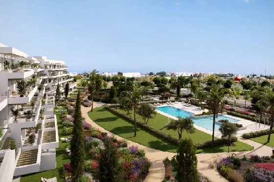 Apartment in El Vergel zu verkaufen, Zona de estar 45 m², Baujahr 2027, Klimaanlage, Terreno 10 m², 1 Schlafzimmer, 1 Badezimmer, Pool, ref.: AH-EV-VI-1-01-02-C-15