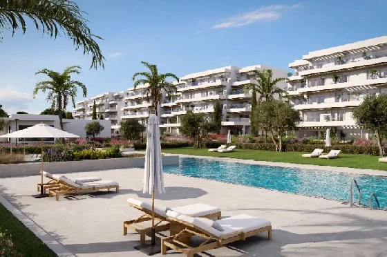 Apartment in El Vergel zu verkaufen, Zona de estar 45 m², Baujahr 2027, Klimaanlage, Terreno 10 m², 1 Schlafzimmer, 1 Badezimmer, Pool, ref.: AH-EV-VI-1-01-02-C-16
