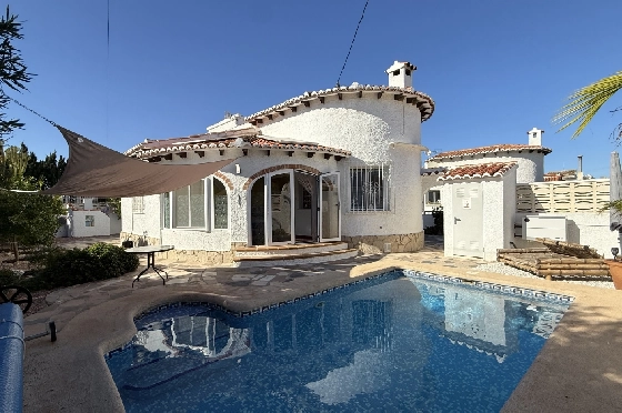 Villa in Els Poblets zur Ferienvermietung, Zona de estar 100 m², Baujahr 1983, Zustand gepflegt, + KLIMA, Klimaanlage, Terreno 353 m², 3 Schlafzimmer, 1 Badezimmer, Pool, ref.: T-0325-2