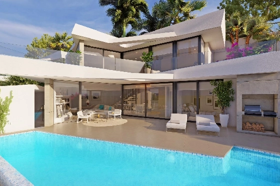 Villa in Benitachell zu verkaufen, Zona de estar 226 m², Baujahr 2024, Klimaanlage, Terreno 270 m², 3 Schlafzimmer, 3 Badezimmer, Pool, ref.: AM-12202NS-1