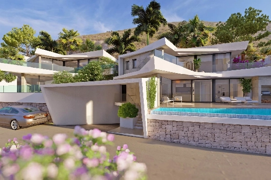 Villa in Benitachell zu verkaufen, Zona de estar 226 m², Baujahr 2024, Klimaanlage, Terreno 270 m², 3 Schlafzimmer, 3 Badezimmer, Pool, ref.: AM-12202NS-2