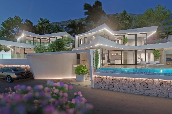 Villa in Benitachell zu verkaufen, Zona de estar 226 m², Baujahr 2024, Klimaanlage, Terreno 270 m², 3 Schlafzimmer, 3 Badezimmer, Pool, ref.: AM-12202NS-3