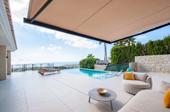 Villa in Benissa zu verkaufen, Zona de estar 290 m², Baujahr 2024, Klimaanlage, Terreno 860 m², 3 Schlafzimmer, 2 Badezimmer, Pool, ref.: AM-12518DA-1