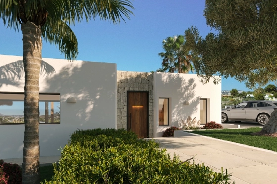 Villa in Javea zu verkaufen, Zona de estar 200 m², Baujahr 2024, Klimaanlage, Terreno 977 m², 3 Schlafzimmer, 3 Badezimmer, Pool, ref.: AM-12539DR-4