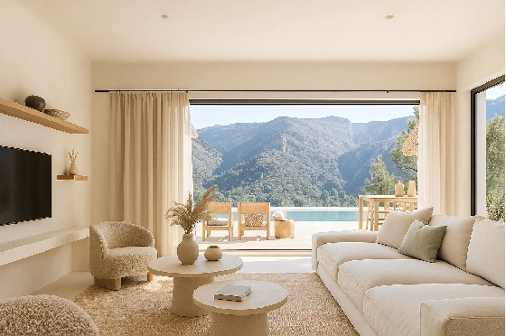 Villa in Pedreguer zu verkaufen, Zona de estar 200 m², Baujahr 2026, Klimaanlage, Terreno 1000 m², 3 Schlafzimmer, 2 Badezimmer, Pool, ref.: AM-12596DA-3