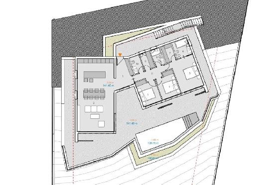 Villa in Pedreguer zu verkaufen, Zona de estar 200 m², Baujahr 2025, Klimaanlage, Terreno 1000 m², 3 Schlafzimmer, 2 Badezimmer, Pool, ref.: AM-12598DA-1