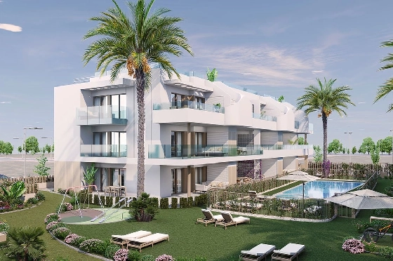 Etagen Apartment in Pilar de la Horadada zu verkaufen, Zona de estar 111 m², Zustand Erstbezug, 3 Schlafzimmer, 2 Badezimmer, Pool, ref.: HA-PIN-132-A03-2