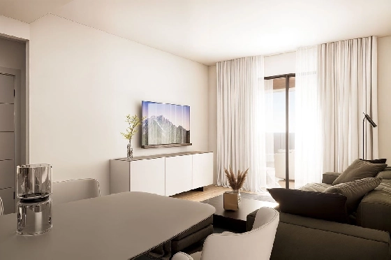 Penthouse Apartment in Finestrat zu verkaufen, Zona de estar 154 m², Zustand Erstbezug, 2 Schlafzimmer, 2 Badezimmer, Pool, ref.: HA-FIN-318-A02-13