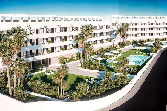 Penthouse Apartment in Finestrat zu verkaufen, Zona de estar 154 m², Zustand Erstbezug, 2 Schlafzimmer, 2 Badezimmer, Pool, ref.: HA-FIN-318-A02-21
