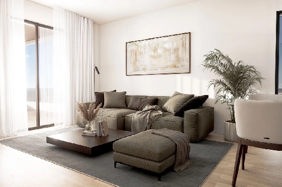 Penthouse Apartment in Finestrat zu verkaufen, Zona de estar 154 m², Zustand Erstbezug, 2 Schlafzimmer, 2 Badezimmer, Pool, ref.: HA-FIN-318-A02-6