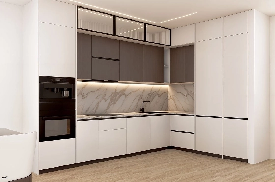 Penthouse Apartment in Finestrat zu verkaufen, Zona de estar 154 m², Zustand Erstbezug, 2 Schlafzimmer, 2 Badezimmer, Pool, ref.: HA-FIN-318-A02-9
