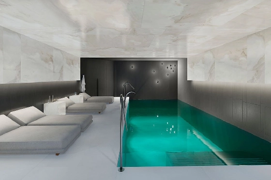 Penthouse Apartment in Guardamar del Segura zu verkaufen, Zona de estar 97 m², Zustand Erstbezug, Klimaanlage, 2 Schlafzimmer, 2 Badezimmer, Pool, ref.: HA-GUN-431-A02-21