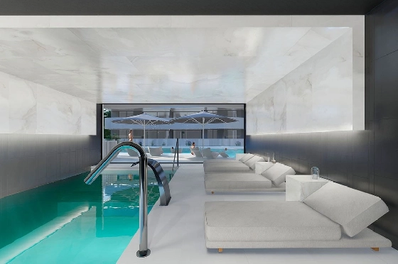 Penthouse Apartment in Guardamar del Segura zu verkaufen, Zona de estar 97 m², Zustand Erstbezug, Klimaanlage, 2 Schlafzimmer, 2 Badezimmer, Pool, ref.: HA-GUN-431-A02-26