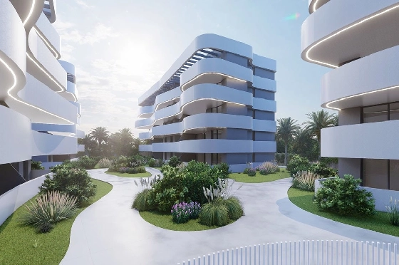 Penthouse Apartment in Guardamar del Segura zu verkaufen, Zona de estar 97 m², Zustand Erstbezug, Klimaanlage, 2 Schlafzimmer, 2 Badezimmer, Pool, ref.: HA-GUN-431-A02-6