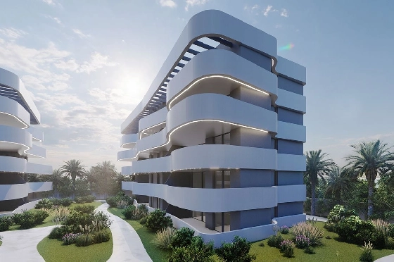Penthouse Apartment in Guardamar del Segura zu verkaufen, Zona de estar 97 m², Zustand Erstbezug, Klimaanlage, 2 Schlafzimmer, 2 Badezimmer, Pool, ref.: HA-GUN-431-A02-7