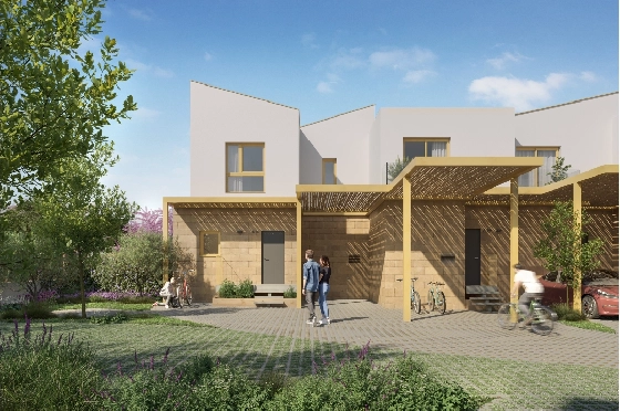 Reihenhaus in El Vergel zu verkaufen, Zona de estar 92 m², Baujahr 2027, Klimaanlage, Terreno 135 m², 3 Schlafzimmer, 3 Badezimmer, Pool, ref.: TT-AD-11-8