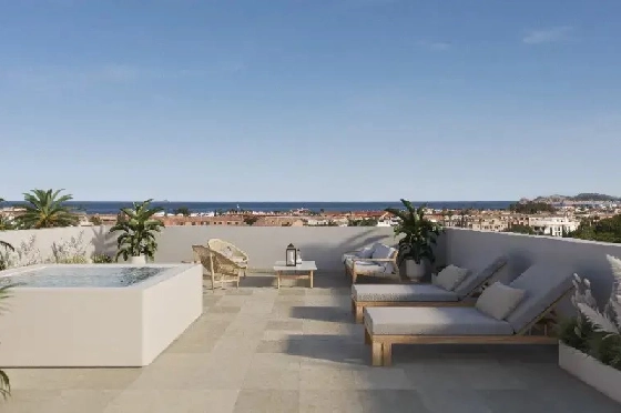 Apartment in Javea zu verkaufen, Zona de estar 112 m², Baujahr 2025, Klimaanlage, Terreno 11 m², 3 Schlafzimmer, 3 Badezimmer, Pool, ref.: AH-J-VI-1-1-3-D-14