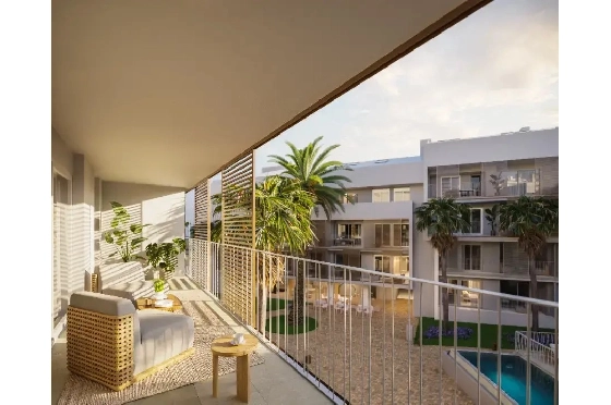 Apartment in Javea zu verkaufen, Zona de estar 112 m², Baujahr 2025, Klimaanlage, Terreno 11 m², 3 Schlafzimmer, 3 Badezimmer, Pool, ref.: AH-J-VI-1-1-3-D-15