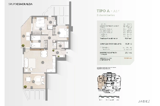 Apartment in Calpe zu verkaufen, Zona de estar 97 m², Klimaanlage, Terreno 25 m², 3 Schlafzimmer, 2 Badezimmer, Pool, ref.: GE-J114A-8