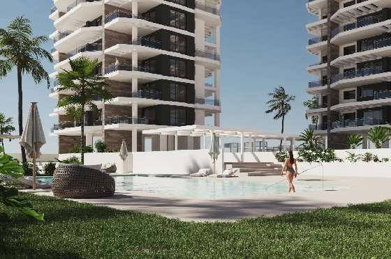 Apartment in Calpe zu verkaufen, Zona de estar 93 m², Klimaanlage, Terreno 31 m², 3 Schlafzimmer, 2 Badezimmer, Pool, ref.: GE-J113A-3