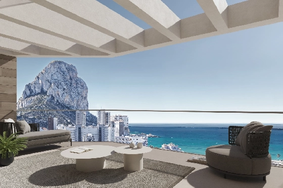 Apartment in Calpe zu verkaufen, Zona de estar 82 m², Klimaanlage, Terreno 25 m², 2 Schlafzimmer, 2 Badezimmer, Pool, ref.: GE-J16A-1