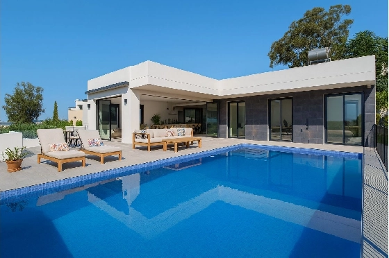 Villa in Pedreguer zu verkaufen, Zona de estar 144 m², Baujahr 2025, Klimaanlage, Terreno 900 m², 3 Schlafzimmer, 2 Badezimmer, Pool, ref.: AM-12609DA-1