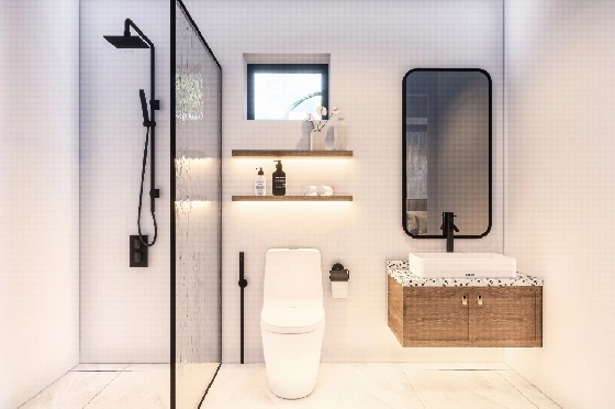 Villa in Pedreguer zu verkaufen, Zona de estar 114 m², Baujahr 2025, Klimaanlage, Terreno 300 m², 3 Schlafzimmer, 2 Badezimmer, Pool, ref.: AM-12610DA-12