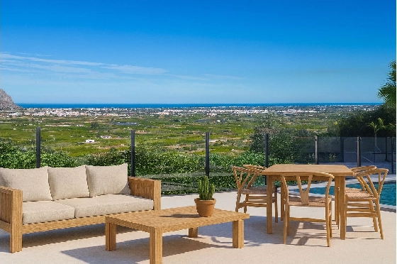 Villa in Pedreguer zu verkaufen, Zona de estar 114 m², Baujahr 2025, Klimaanlage, Terreno 300 m², 3 Schlafzimmer, 2 Badezimmer, Pool, ref.: AM-12610DA-7