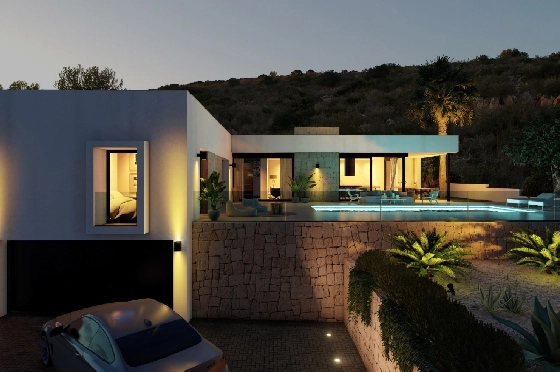 Villa in Benitachell zu verkaufen, Zona de estar 206 m², Baujahr 2026, Klimaanlage, Terreno 689 m², 3 Schlafzimmer, 3 Badezimmer, Pool, ref.: AM-12605DA-2
