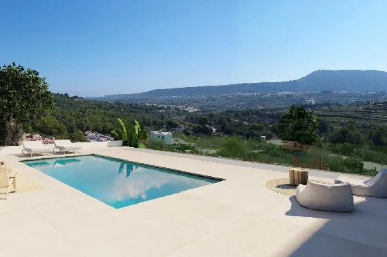 Villa in Benitachell zu verkaufen, Zona de estar 206 m², Baujahr 2026, Klimaanlage, Terreno 689 m², 3 Schlafzimmer, 3 Badezimmer, Pool, ref.: AM-12605DA-3
