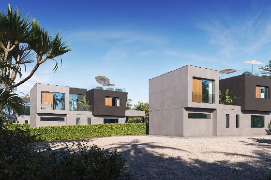 Villa in Calpe zu verkaufen, Zona de estar 324 m², Baujahr 2025, Klimaanlage, Terreno 800 m², 3 Schlafzimmer, 3 Badezimmer, Pool, ref.: AM-12624DA-1