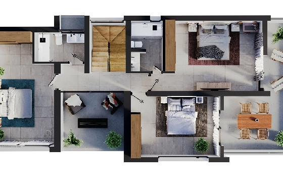 Villa in Calpe zu verkaufen, Zona de estar 324 m², Baujahr 2025, Klimaanlage, Terreno 800 m², 3 Schlafzimmer, 3 Badezimmer, Pool, ref.: AM-12624DA-6