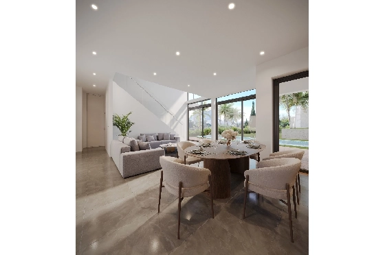 Villa in Calpe zu verkaufen, Zona de estar 273 m², Baujahr 2025, Klimaanlage, Terreno 1180 m², 3 Schlafzimmer, 3 Badezimmer, Pool, ref.: AM-12625DA-4