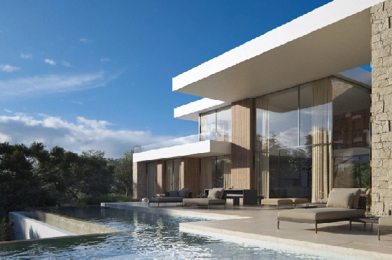 Villa in Moraira zu verkaufen, Zona de estar 350 m², Terreno 1601 m², 4 Schlafzimmer, 5 Badezimmer, Pool, ref.: AVS-55955-1