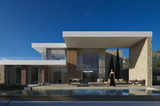 Villa in Moraira zu verkaufen, Zona de estar 350 m², Terreno 1601 m², 4 Schlafzimmer, 5 Badezimmer, Pool, ref.: AVS-55955-12