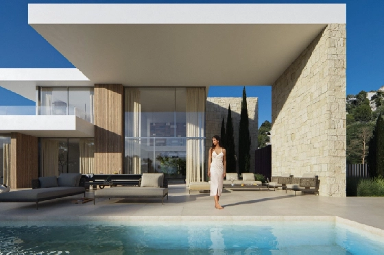 Villa in Moraira zu verkaufen, Zona de estar 350 m², Terreno 1601 m², 4 Schlafzimmer, 5 Badezimmer, Pool, ref.: AVS-55955-14