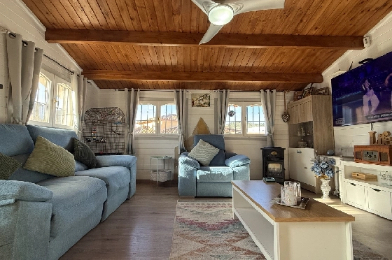 Villa in Pedreguer zu verkaufen, Zona de estar 61 m², Baujahr 2014, Zustand gepflegt, + KLIMA, Klimaanlage, Terreno 385 m², 2 Schlafzimmer, 1 Badezimmer, Pool, ref.: RG-0126-13