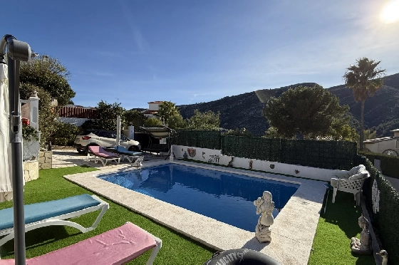 Villa in Pedreguer zu verkaufen, Zona de estar 61 m², Baujahr 2014, Zustand gepflegt, + KLIMA, Klimaanlage, Terreno 385 m², 2 Schlafzimmer, 1 Badezimmer, Pool, ref.: RG-0126-2