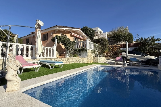 Villa in Pedreguer zu verkaufen, Zona de estar 61 m², Baujahr 2014, Zustand gepflegt, + KLIMA, Klimaanlage, Terreno 385 m², 2 Schlafzimmer, 1 Badezimmer, Pool, ref.: RG-0126-6