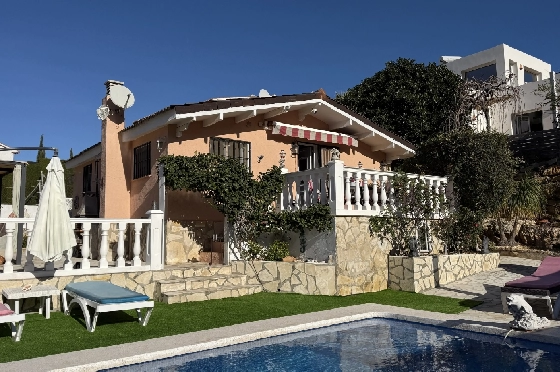 Villa in Pedreguer zu verkaufen, Zona de estar 61 m², Baujahr 2014, Zustand gepflegt, + KLIMA, Klimaanlage, Terreno 385 m², 2 Schlafzimmer, 1 Badezimmer, Pool, ref.: RG-0126-7