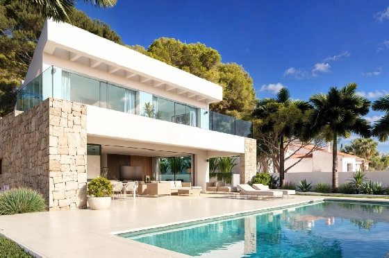 Villa in Moraira zu verkaufen, Zona de estar 350 m², Terreno 913 m², 4 Schlafzimmer, 4 Badezimmer, Pool, ref.: VGH50095-1