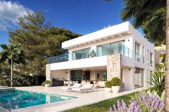 Villa in Moraira zu verkaufen, Zona de estar 350 m², Terreno 913 m², 4 Schlafzimmer, 4 Badezimmer, Pool, ref.: VGH50095-11