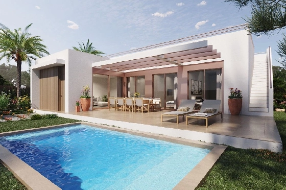 Villa in Entrenaranjos zu verkaufen, Zona de estar 231 m², Zustand Erstbezug, Klimaanlage, Terreno 298 m², 3 Schlafzimmer, 2 Badezimmer, Pool, ref.: HA-ENN-120-E01-1