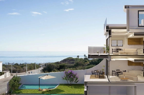 Erdgeschoss Apartment in La Mata zu verkaufen, Zona de estar 164 m², Zustand Erstbezug, Klimaanlage, 2 Schlafzimmer, 2 Badezimmer, Pool, ref.: HA-TLN-140-A01-4