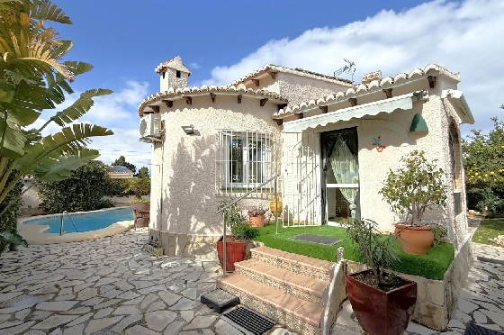 Villa in Els Poblets zu verkaufen, Zona de estar 105 m², Baujahr 1990, + Zentralheizung, Klimaanlage, Terreno 536 m², 2 Schlafzimmer, 2 Badezimmer, Pool, ref.: JS-0326-2