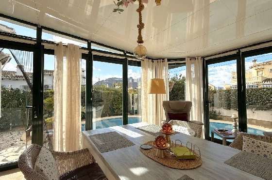 Villa in Els Poblets zu verkaufen, Zona de estar 105 m², Baujahr 1990, + Zentralheizung, Klimaanlage, Terreno 536 m², 2 Schlafzimmer, 2 Badezimmer, Pool, ref.: JS-0326-3