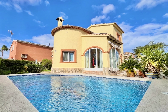 Villa in Els Poblets zu verkaufen, Zona de estar 95 m², Baujahr 2001, Zustand gepflegt, + Ofen, Klimaanlage, Terreno 350 m², 3 Schlafzimmer, 3 Badezimmer, Pool, ref.: FK-0326-1