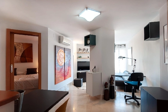 Apartment in Calpe(Playa de Fossa Levante) zu verkaufen, Zona de estar 55 m², Klimaanlage, 1 Schlafzimmer, 1 Badezimmer, Pool, ref.: COB-3554-10535-11